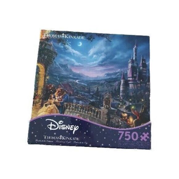 Thomas Kinkade Disney Collection Beauty & the Beast Jigsaw Puzzle, 750 Piece - Picture 1 of 2